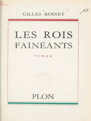 cover image of Les rois fainéants